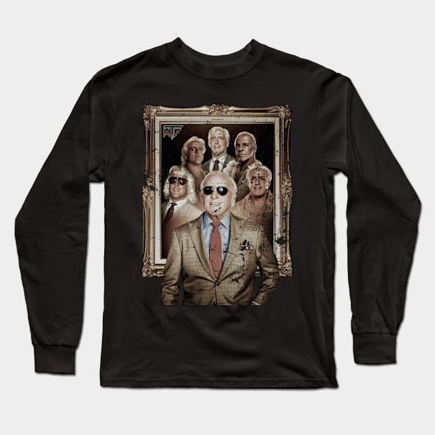 Ric Flair Long Sleeve T-Shirt by Dewyse ilust